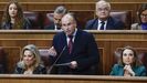 El portavoz del PP en El Congreso de los Diputados, Miguel Tellado, en la sesin de control al Gobierno.