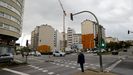 El edificio Montevideo, en la confluencia de la ronda de Outeiro con Prez Ard, se levantan 66 viviendas