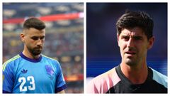 Unai Sim�n y Thibaut Courtois.