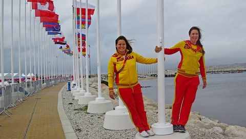 Sofía Toro y Tamara Echegoyen, antes de su actuación en Londres