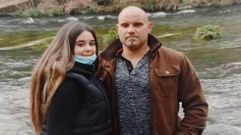 scar Montero Puente y su hija Aira, fallecidos en accidente de trfico en Ames este domingo por la tarde