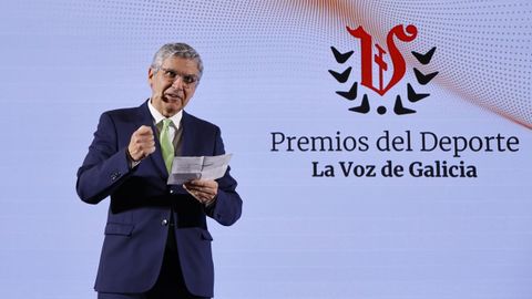 Francisco Silva, de Iberdrola, dirigi�ndose al p�blico en el Museo Santiago Rey Fern�ndez-Latorre