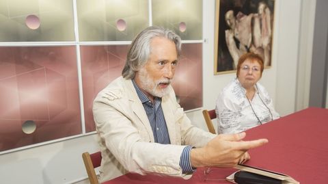 Ilia Galán, durante la presentación de su libro