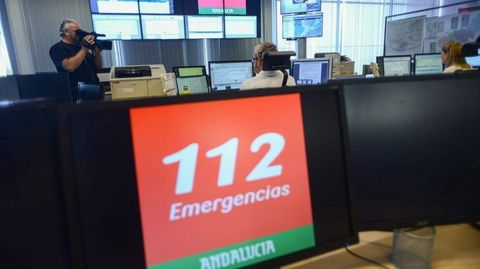 Centro de coordinaci�n de emergencias del 112 en Andaluc�a