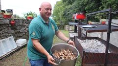Fernando Lois, que era un puntal a la hora de organizar las fiestas de su localidad, en una de esas celebraciones