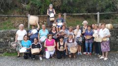 Las participantes en el curso de cester�a de Mel�n