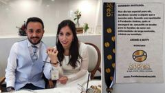 Andr�s y Beatriz se casaron el mes pasado y dieron como obsequio a sus invitados pulseras de la Fundaci�n Andrea. �Nun d�a tan especial para n�s, decidimos axudar a algu�n que o necesita m�is�, explicaron.