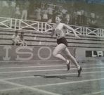La atleta en una de sus primeras competiciones en pista.