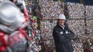 El presidente de Sogama, Javier Domnguez Lino, en las instalaciones de la planta