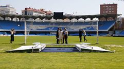 Inspectores de la UEFA examinan Bala�dos