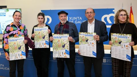 Clara Cervi�o, Laura Romero, Siro, Anxo Lorenzo e Cristina Rubal. 