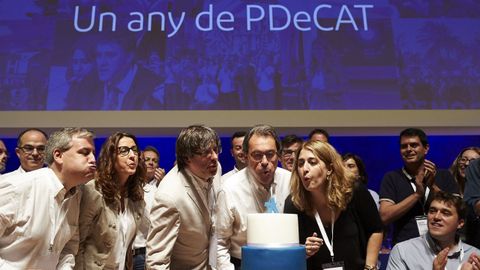 El PDeCAT evalu� su primer a�o en un momento de tensiones internas. 