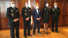 Mar�a M�nica Guti�rrez fue recibida junto con otros mandos policiales por el delegado del Gobierno en Galicia