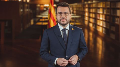 Aregon�s, durante su discurso institucional