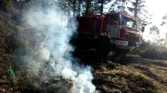 Incendio en Leiloio, hace unos d�as