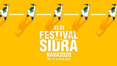 Cartel del XLIII Festival de la Sidra de Nava 2020, que se celebrar�, principalmente, de manera telem�tica