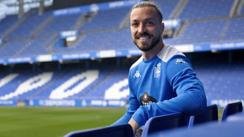 Héctor Hernández, en su última etapa en el Deportivo