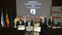 Entrega de los Premios TFG Prez Canal en el campus de Ourense