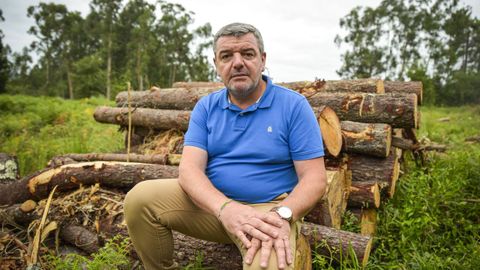El bombero forestal Andrés Viaño