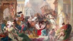 Saqueo de Roma por las tropas de Alarico I, cuadro del pintor ruso Karl Bryullov.
