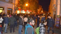 Antes de la restricciones por la pandemia, el sorteo de la Fiesta del Comercio de Ribadeo atra�a gent�os, como puede verse en esta imagen de archivo
