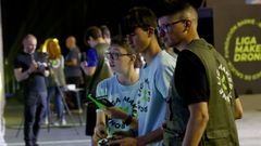 Imagen de archivo de la 2� Liga Maker Drone en el Coliseum en el 2023