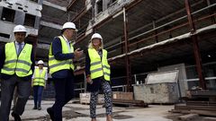 Corina Porro visita las obras de la Ciudad de la Justicia de Vigo