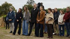 La reina Letizia y la infanta Sofa a su llegada este sbado a Valdesoto, en el concejo de Siero, junto al rey Felipe VI y la princesa de Asturias que entregar el Premio al Pueblo Ejemplar con el que fue reconocida esta parroquia tras presentar su candidatura durante 21 ediciones