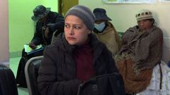 Janette Ramallo, paciente oncol�gica, en el Hospital Cl�nicas de La Paz, donde recibe tratamiento