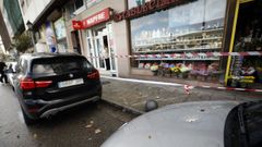 El desprendimiento afect� a dos veh�culos