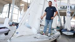 <span lang= gl >Ero Pons, nunha imaxe de arquivo non Centro Galego de Vela de Vilagarc&iacute;a de Arousa</span>