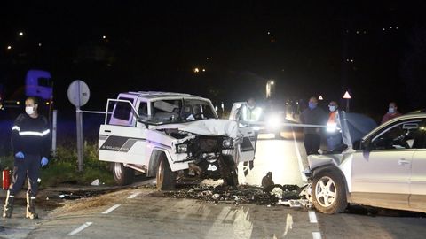 Así quedaron los vehículos tras la colisión