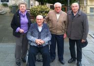 Los cuatro presidentes hist�ricos del club de jubilados. 