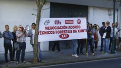 Protesta del 2019 de los t�cnicos forestales