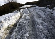 As� est�n estos d�as algunos de los caminos por los que pasar�n los corredores este s�bado. 