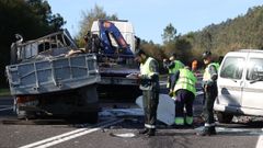 Accidente mortal en el corredor Santiago-Noia