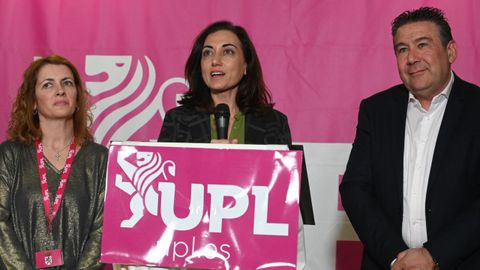La candidata a la presidencia de Castilla y Le�n por UPL, Alicia Gallego.