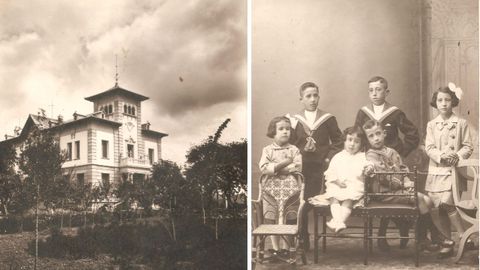 Pazo Libunca y los nios de la familia Montenegro