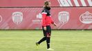 Aar�n ��guez en un entrenamiento con el Lugo