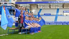 Real Oviedo foto oficial Carlos Tartiere.Foto oficial de la plantilla del Real Oviedo para esta temporada