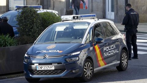 Una patrulla de la Policía Nacional en Santiago, en una imagen de archivo