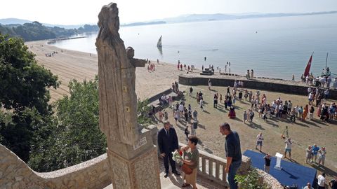 Acto de reposici�n de la escultura de Francisco Asorey de la Virxe da Guadalupe
