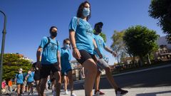 Las im�genes de la andaina solidaria que promovi� Abellariza en favor del c�ncer