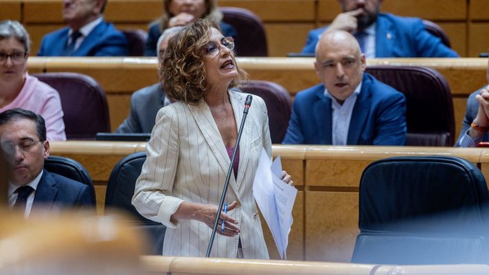 La ministra de Hacienda, Mara Jess Montero, en el Senado.