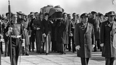 Imaxe de arquivo do enterro de Francisco Franco. 