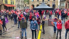 Manifestacin del 1 de mayo de 2021, da del trabajador, en Gijn.