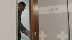 Alfonso Villares, el mircoles, tras anunciar su dimisin. 