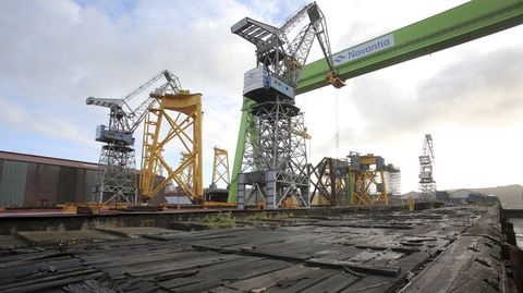 Las gradas de Navantia Fene