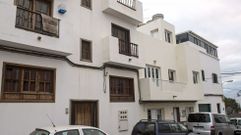 Fachada de la vivienda de la calle Navarra, en el barrio Titerroy de Arrecife. 