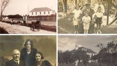 Estampas de la casa y de Ram�n Allegue con la familia.